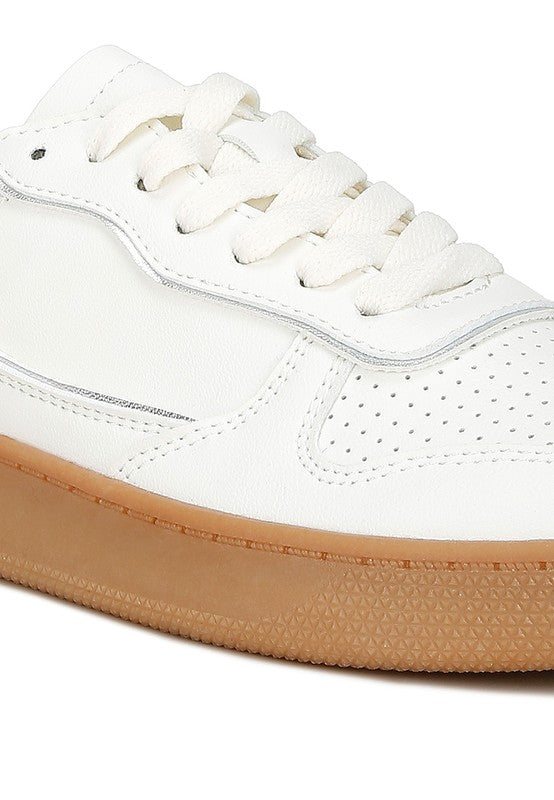 Kyniska Faux Leather Everyday Sneakers - Fuzzys Fashion USA
