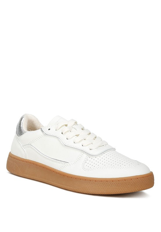 Kyniska Faux Leather Everyday Sneakers - Fuzzys Fashion USA