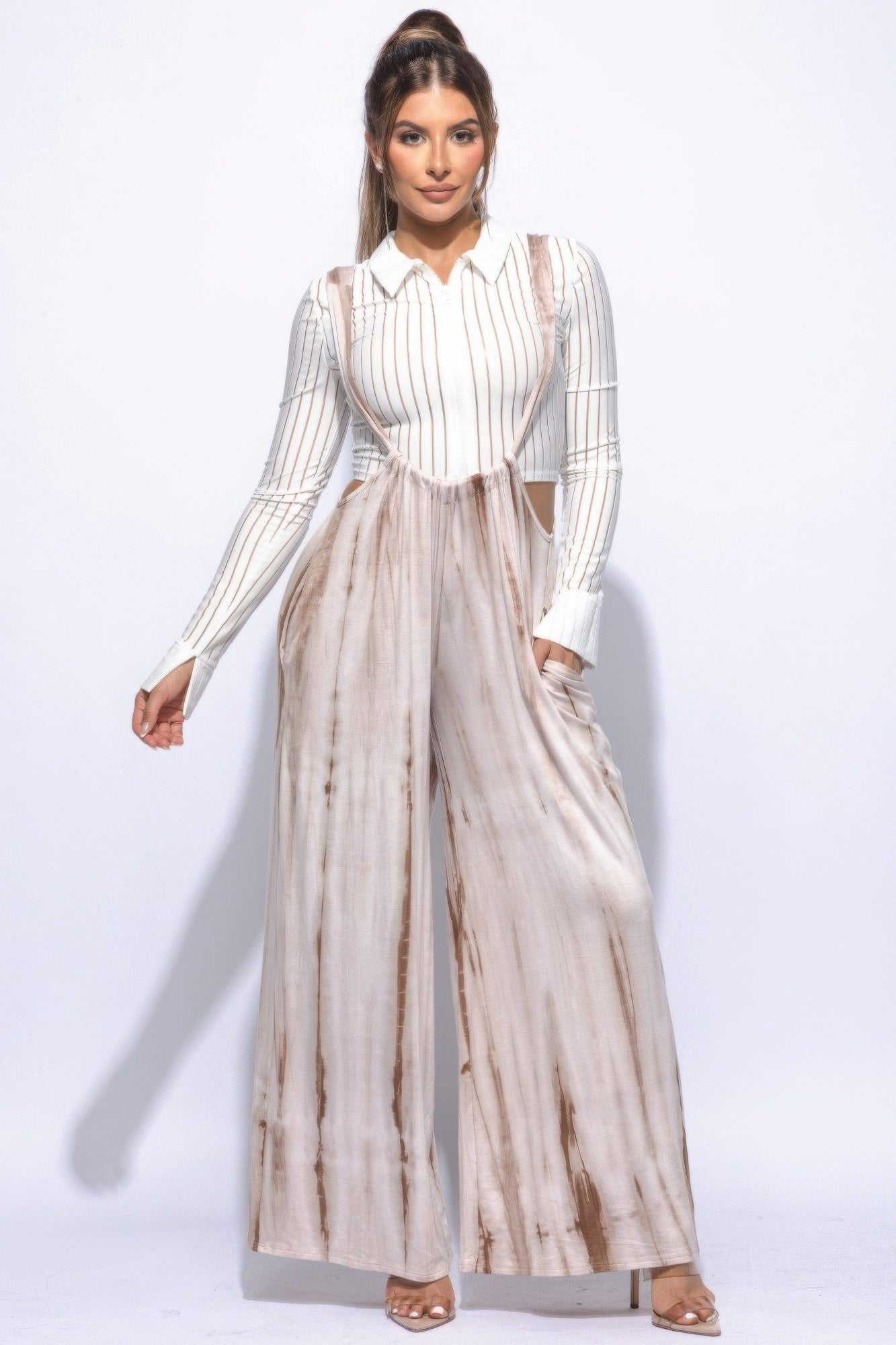 Drawstring Baggy Jumpsuit - Fuzzys Fashion USA