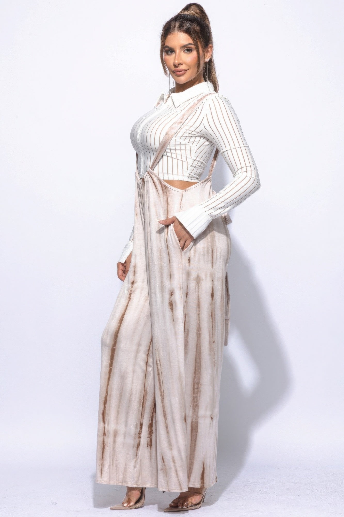 Drawstring Baggy Jumpsuit - Fuzzys Fashion USA