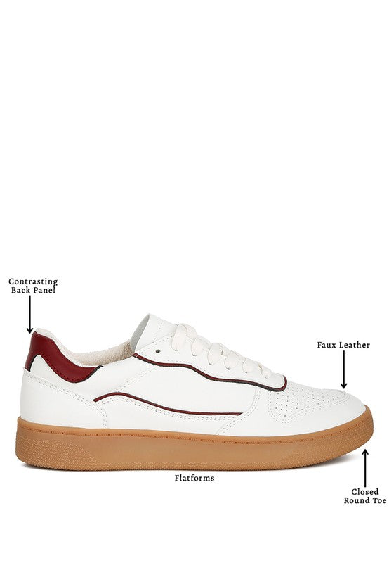 Kyniska Faux Leather Everyday Sneakers - Fuzzys Fashion USA